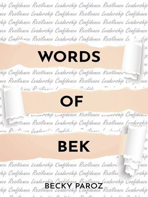 cover image of Words of Bek